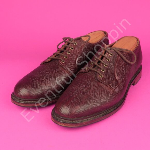 Allen Edmonds Other - Allen Edmonds Gridiron Football Pebble Grain PTB Blucher Derby Shoes Brown 8 D